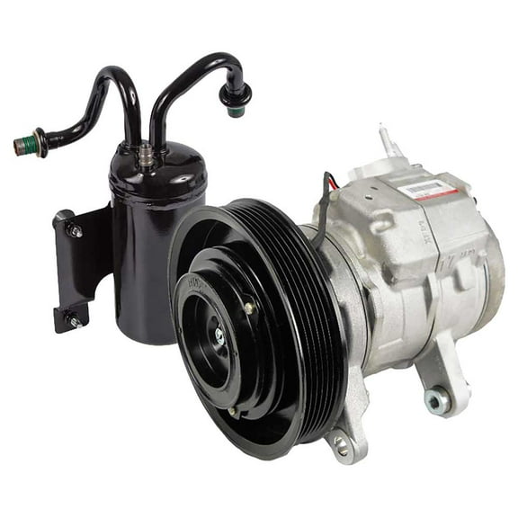 OEM AC Compressor w/ A/C Clutch & Drier For 2008 Dodge Ram 1500 w/ 3.7L V6 or 4.7L V8 - BuyAutoParts