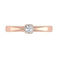 thumbnail image 3 of 1/4 Carat Diamond Solitaire Engagement Ring Band in 14K Rose Gold (Ring Size 8), 3 of 4