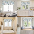 thumbnail image 4 of Curtain Valance for Windows, Summer Ocean Shell Starfish Kitchen Valances Rod Pocket Short Curtains, Coastal Watercolor Coral Window Valance for Bedroom Bathroom Living room 56x16in, 4 of 9