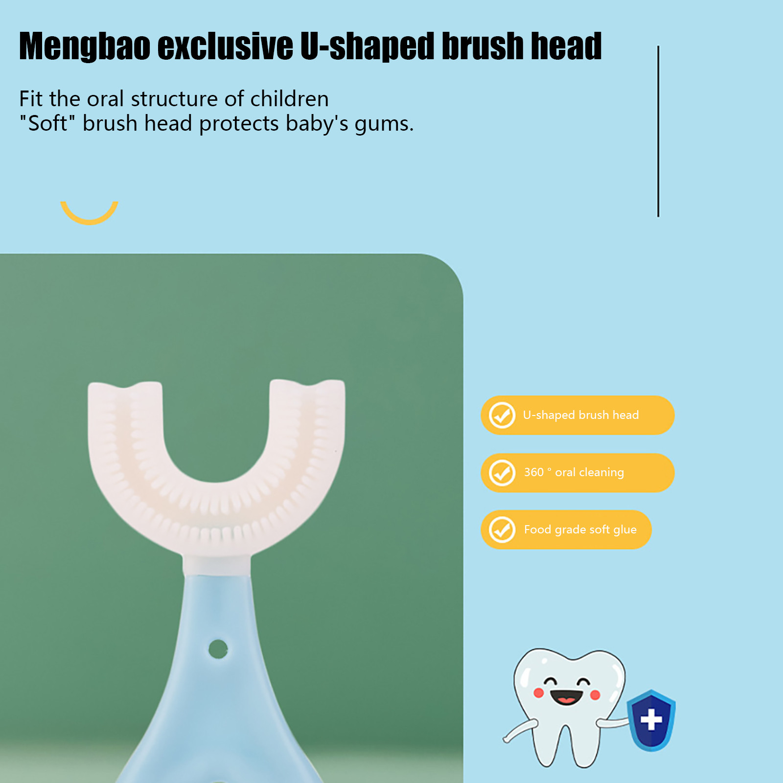 End Of Year Clearance 21 Vifucz Children S U Shaped Electric Toothbrush Oral Tooth Cleaning Toothbrush With 360掳 Extra Soft And Healthy Silicone Brush Head Design For Toddler Suit For 6 12 Years Walmart Com