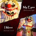 thumbnail image 4 of Outsunny 68" Life Size Halloween Animated Pumpkin Clown, Indoor Party Props, 4 of 10