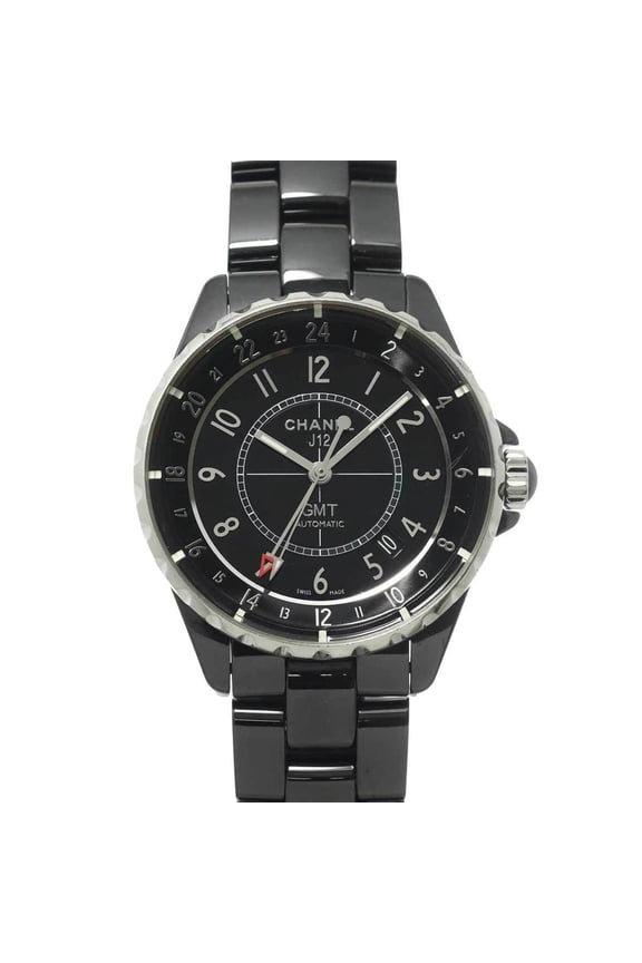 Pre-Owned Chanel J12 H3102 GMT 38mm Men's Watch, Date, Black Ceramic, Automatic Movement