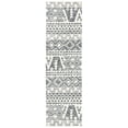 thumbnail image 2 of SAFAVIEH Abstract Jacinda Geometric Wool Runner Rug, Ivory/Black, 2'3" x 8', 2 of 10