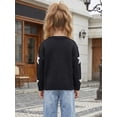 thumbnail image 6 of Afdoent Girls Sweaters Star Pattern Knitted Sweater Cozy Casual Crewneck Pullover for Kids 10-12 Years, 6 of 6
