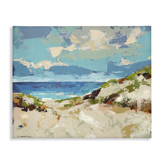Stupell Industries Modern Abstract Beach Sky Landscape Canvas Art, 30 x 24, by Trevor Copenhaver