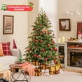 thumbnail image 3 of Costway 6 FT Artificial Christmas Tree with 590 Branch Tips 240 Warm White LED Lights, 3 of 10