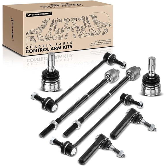 A-Premium 8Pcs Front Sway Bar Link Tie Rod End Lower Ball Joint Compatible with Ford Mustang 2005 2006 2007 2008 2009 2010