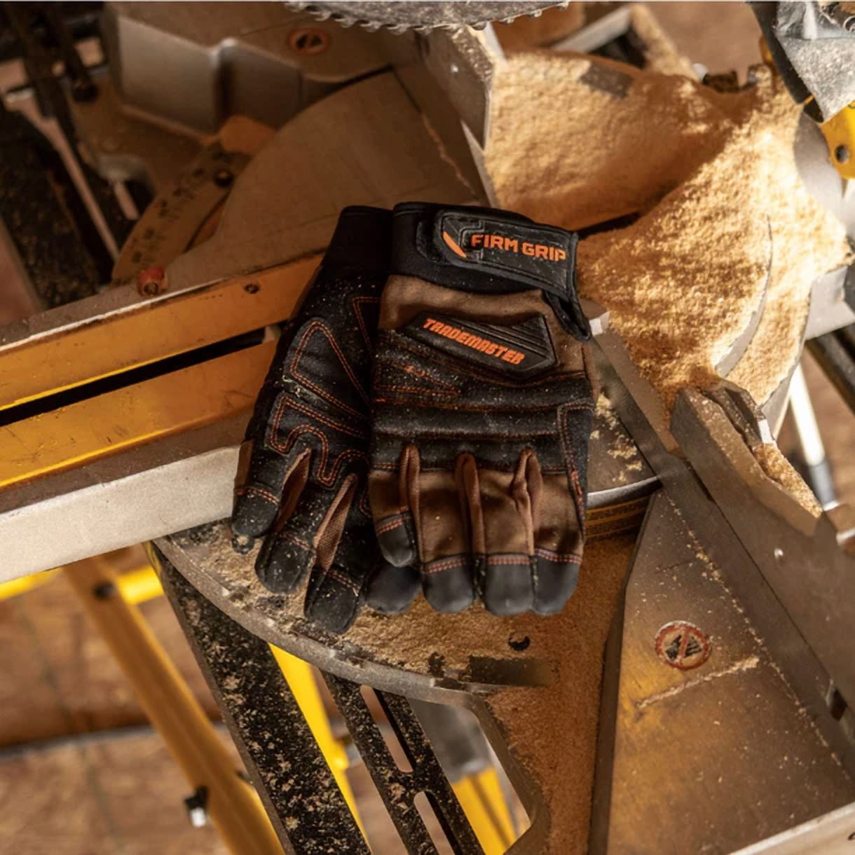 Firm Grip Trademaster X-Large Tan Duck Canvas Work Gloves with Reinforced Palm