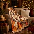 thumbnail image 3 of Autumn Labrador Retriever By Fireplace, Cozy Pet Portrait Pattern, Warm Flannel Blanket for Living Room and Bedroom, Dog Lovers Thanksgiving Gift, Pet Lover Home Decor, 3 of 9