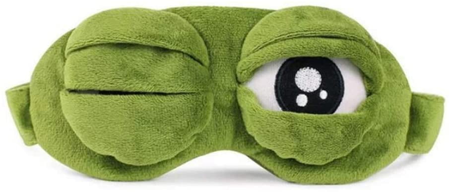 Cute 3D Eye Mask Plush Travel Sleep Novelty Blackout Night 