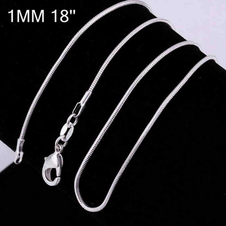 10pcs 5pcs Stainless Steel Snake Chain Necklace Chains for DIY Jewelry  Making Findings Pendants Chain Lobster Clasps Wholesale - AliExpress