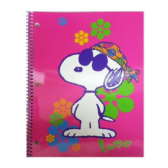 Impact Inc. Snoopy Hippie Peace Love Spiral Wire Bound Notebook