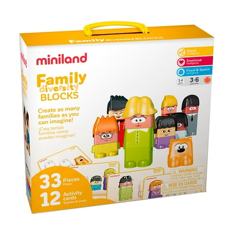 UPC: 8413082323653 | Miniland Educational Family Diversity Blocks (45 Pieces)