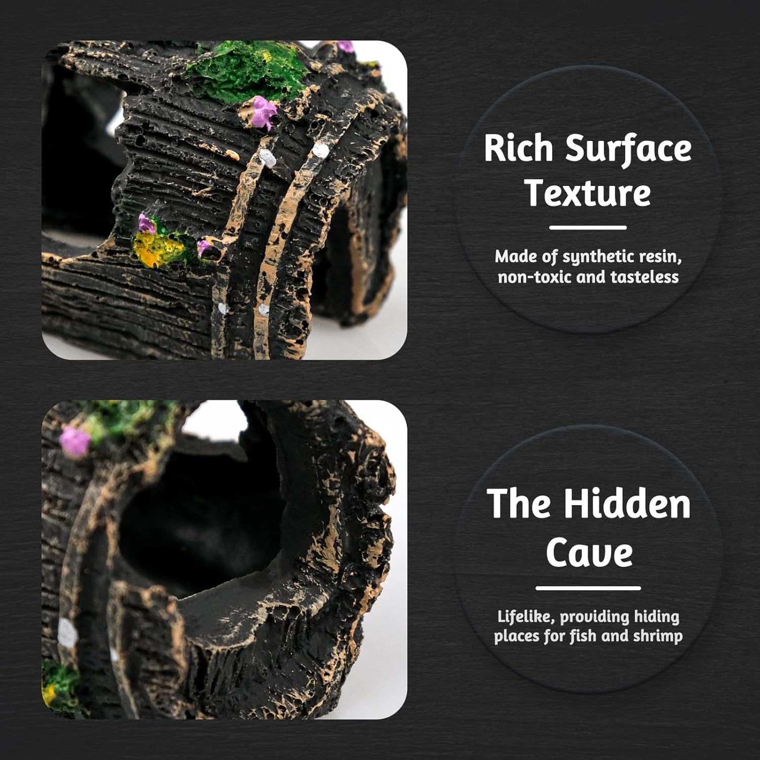 Broken Barrel Aquarium Decorations, Caves Hide Hut Fish Tank Ornaments, Shipwreck Theme Landscaping Hideouts Accessories
