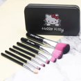 thumbnail image 3 of Juego de 7 brochas de maquillaje de Hello Kitty para sombras de ojos y base, brochas de maquillaje para mujer, juego de herramientas de belleza de fibra artificial, regalo de vacaciones, 3 of 6