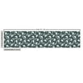 thumbnail image 3 of Ambesonne Floral Fabric by the Yard Upholstery, Scandinavian Flower Leaf Art, 5 Yards, Dark Sea Green and Pale Teal, 3 of 5