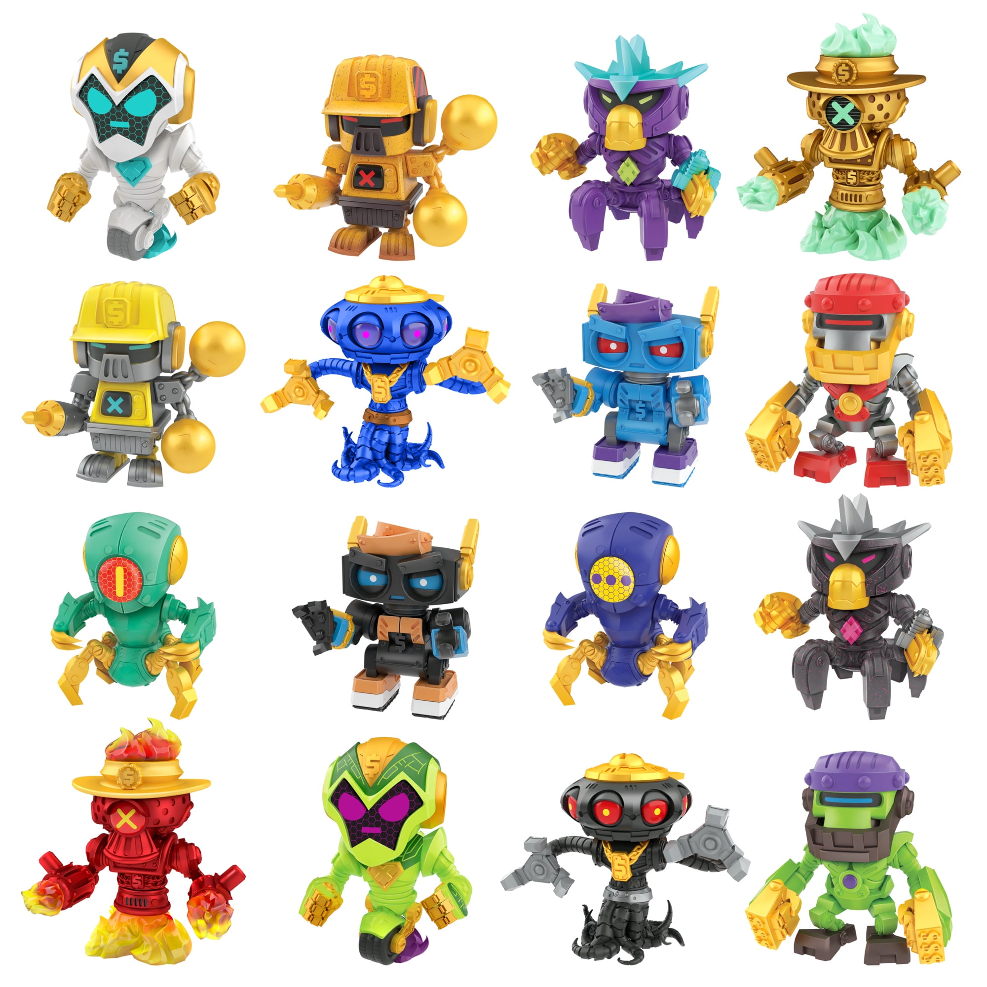 Treasure X Robots Gold - Mini Robots To Discover. Remove The Rust, Build Your Bot, 16 To Collect. Will You Find Real Gold Dipped Treasure?, Boys, Toys For Kids, Ages 5+, Colors And Styles May Vary