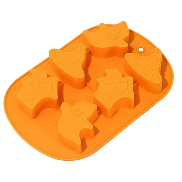 TIELUTT Silicone Pumpkin Chocolate Baking 2025 Mini Pumpkin Silicone Baking Halloween Pumpkins Candy Silicones Small Cake Stacking Baking Racks Candy Makers Chocolate Candy Melts and Small Foil Pans
