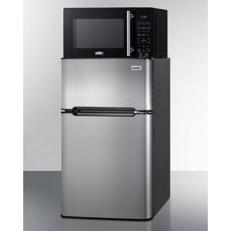 Summit Appliance Stainless Steel Combo Fridge and Microwave with