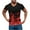 Red, variant on Odeerbi Men's Graphic T-Shirts Casual Fitness Sports Gradient Printing Shirt V-neck Short Sleeve Blouse Purple
