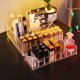 thumbnail image 2 of Soporte grande para maquillaje de 8 niñas, organizador de almacenamiento de paleta de sombra de ojos, estuche de cosméticos, cajón de escritorio 2 en 1, caja de almacenamiento, soporte para lápiz lab, 2 of 5