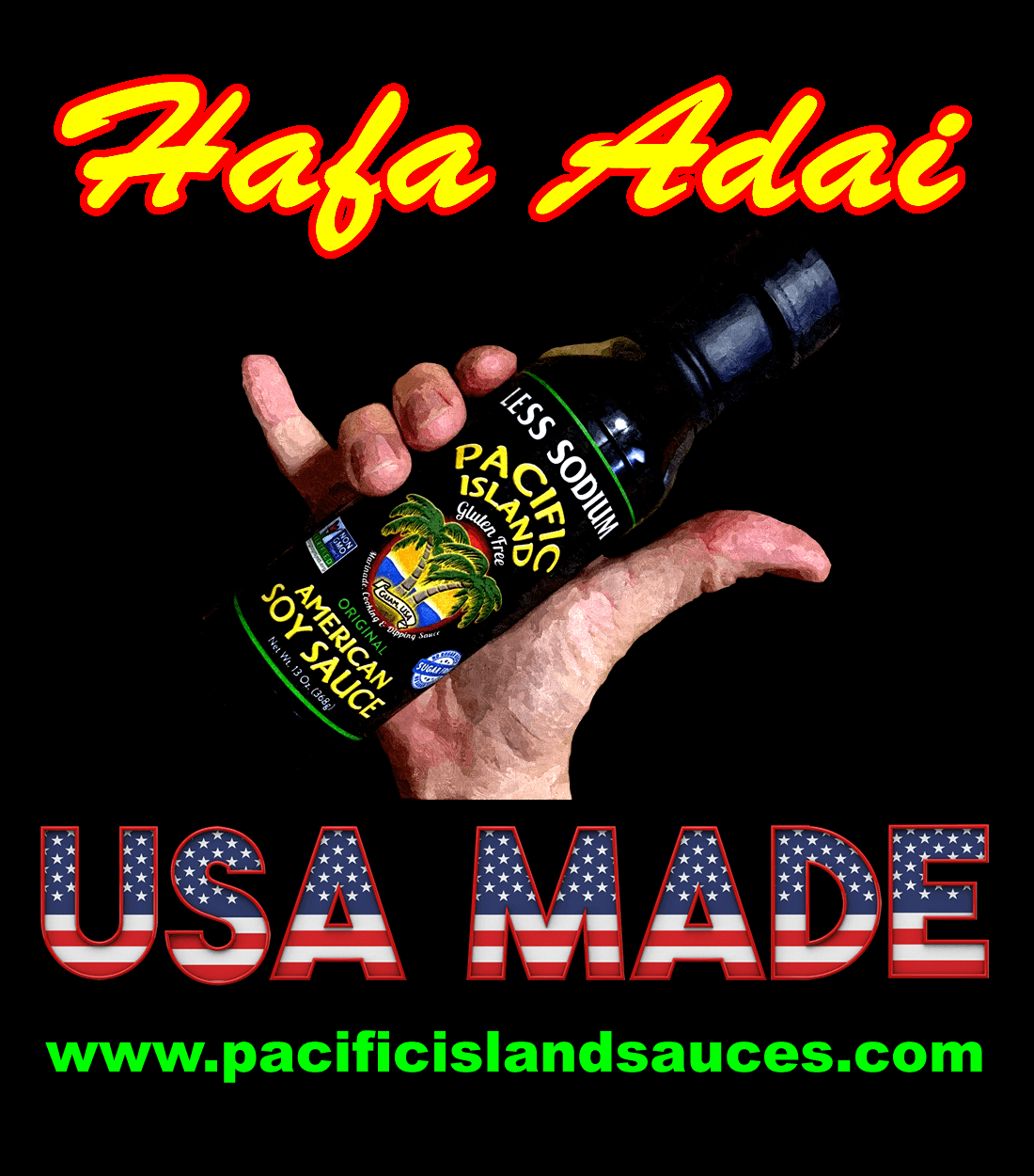 Pacific Island Soy Sauce Original 13oz Pack of 6
