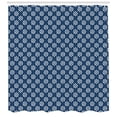 thumbnail image 3 of Ambesonne Dutch Shower Curtain, Classic Delft Flowers, 69"Wx84"L, Navy Blue and White, 3 of 3