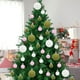 thumbnail image 5 of Hogar y jardín, Suministros de decoración navideña, 72 bolas navideñas de terciopelo flocadas, adornos para árbol de Navidad, bolas de plástico, adornos colgantes decorativos navideños, decoración par, 5 of 7