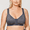 Black Marl, variant on DELIMIRA Women's Front Closure Posture Wireless Full Coverage Bra Plus Size
