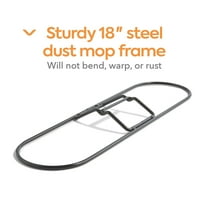 Staples Coastwide Professional Dust Mop Frame 18" x 5" Black 3/Pack CW56763