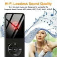 thumbnail image 2 of Bluetooth MP3 Music Player Lossless Portable Fm Radio External Ultra-thin Student MP3 Recorder Black, 2 of 5
