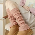thumbnail image 4 of STETMN Women's Knit Long Socks Cute Leg Warmers Boot Socks Fall Ruffle Leg Sleeves for Party, 4 of 5