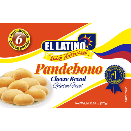 El Latino Pandebono crudo congelado,15 oz/ Pan de Bono Frozen Colombia