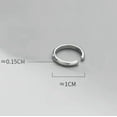 thumbnail image 4 of QQTDFG Simple Thin Band Ear Cuff Sterling Silver No-piercing Earring A1674-Silver - 1 pair of cuffs, 4 of 6