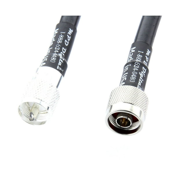 RG213 Coaxial Cable Jumper Ham CB UHF VHF RF N Male to PL259 (UHF