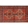 thumbnail image 1 of Ahgly Company Machine Washable Indoor Rectangle Traditional Red Area Rugs, 7' x 10', 1 of 7