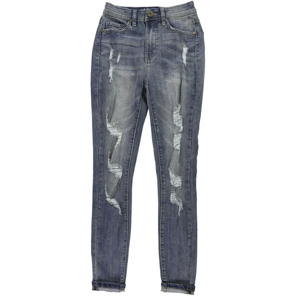 Levi's Womens Indigo Rein Super High-Rise Curvy Fit Jeans, Blue, Juniors, 1