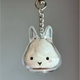 thumbnail image 4 of Innovative Bunnies Shape Pendant Holder for Pet Hair Keepsakes Plastic Decorative Pet Furs Collector Keychain Charm Gift, 4 of 9