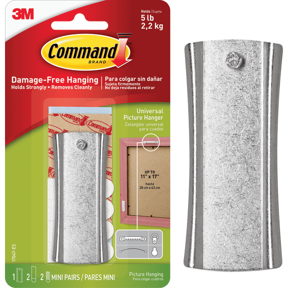 Command Sticky Nail Sawtooth Picture Hanger - Single Pack Heavy-Duty Construction, Professional Use