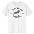 thumbnail image 5 of Yellowstone Dutton Ranch Horse Logo Juniors White T-shirt - 5XL, 5 of 7