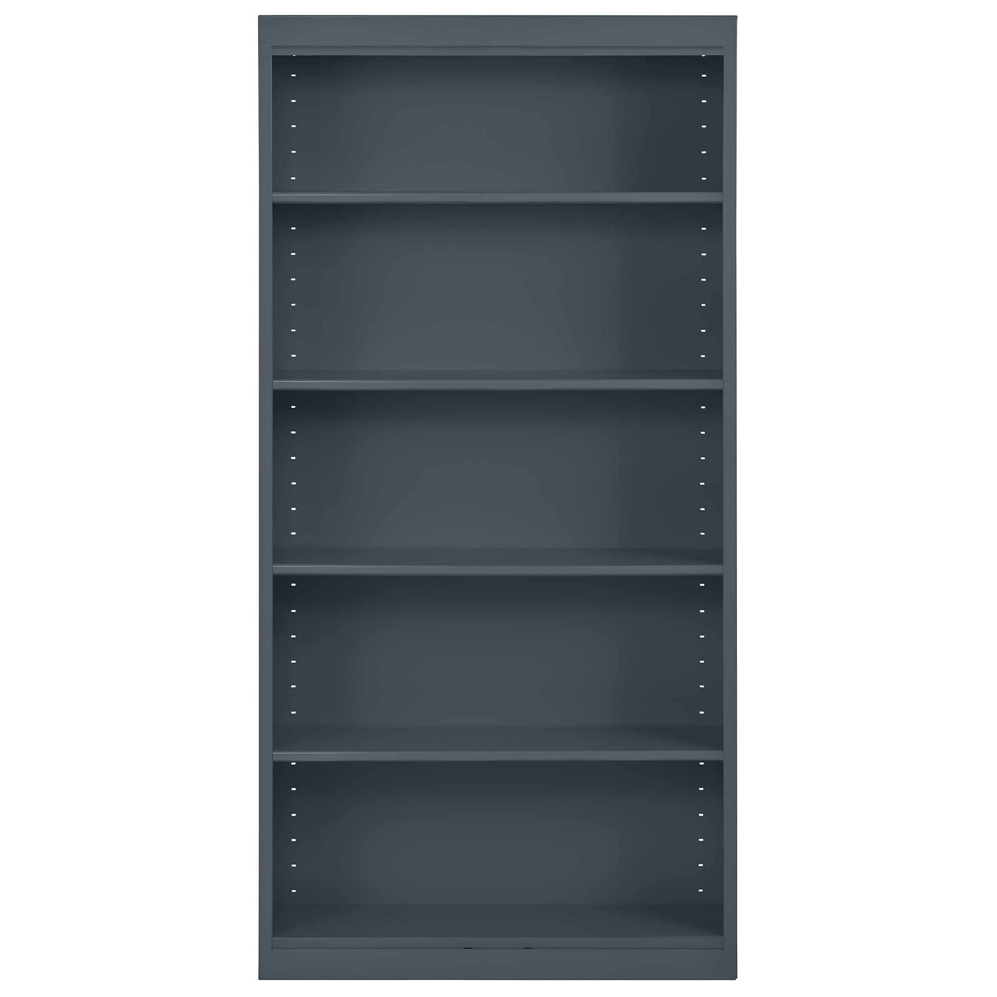 Sandusky Welded Steel Freestanding Bookcase Storage Cabinet, Charcoal