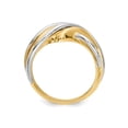 thumbnail image 4 of Ladies 14K Yellow and White Gold Polished Wave Ring, 4 of 5