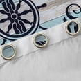 thumbnail image 4 of Homewish Teens Ocean Anchor Blackout Curtains Set of 2 (52x84 Each), Nautical Rudder Print Window Curtains, Grey Blue Rustic Cabin Curtains and Drapes, Curtains and Drapes Decor, 4 of 6