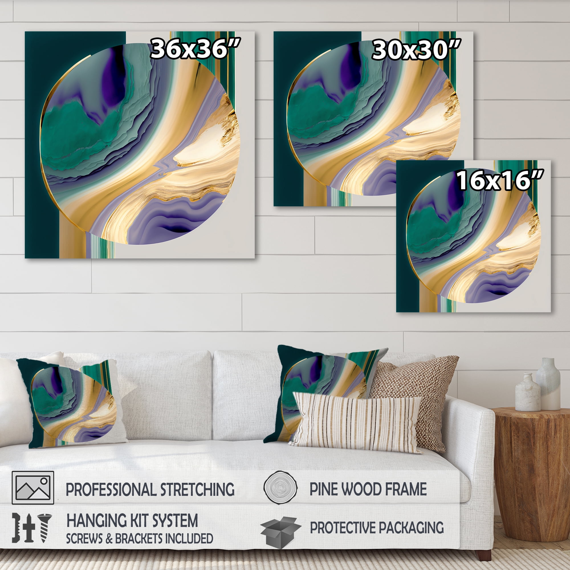 Designart Bold Expression Art II Canvas Wall Art