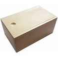 thumbnail image 4 of Wooden Unfinished Storage Box with Slide Top$$Art & Craft, 4 of 5
