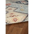 thumbnail image 4 of Contemporary Home Living 3' x 5' Diamond Medallion Area Throw Rug - Cream and Blue, 4 of 7