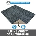 thumbnail image 3 of Drymate Original Cat Litter Mat, Contains Mess from Box for Cleaner Floors, Urine-Proof, Soft on Kitty Paws -Absorbent/Waterproof- Machine Washable, Durable (20”x28”)(Paw Dots Black), 3 of 5