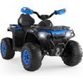 thumbnail image 1 of EastVita 12V Electric Ride On Car for 3-8 Years, 2 * 45W Motor, Remote Control, LED Lights, Music Player & Emergency Brake, Battery PoweRed Cars,Blue, 1 of 8