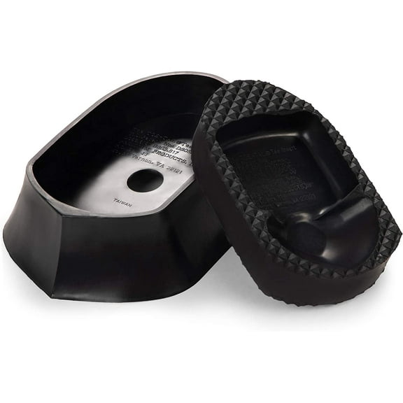 Champion Sports Double Rubber Construction Football Sidewinder Kicking Tee - Extra Elevation - High Visibility Orange - 2"