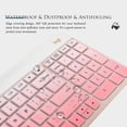 thumbnail image 5 of Keyboard Cover Skin Compatible with Logitech K585 Keyboard, Logitech K585 Slim Wireless Keyboard Protective Skin Cover Accessories - Gradual Pink, 5 of 5